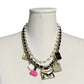 Gold Charm Statement Necklace