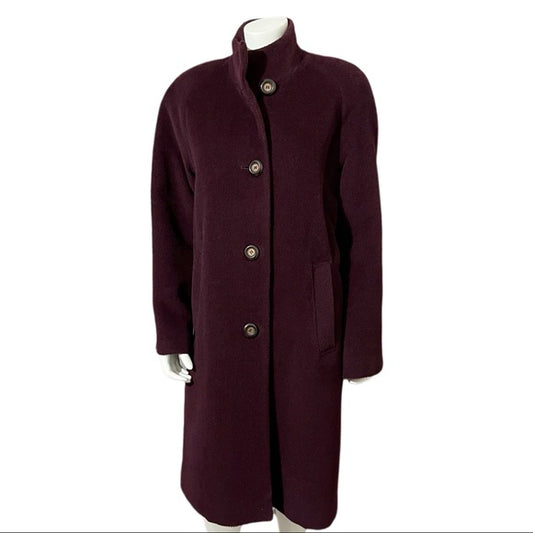 Jones New York Plum Wool | Alpaca Blend Coat Sz-10