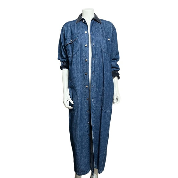 Vintage Ralph Lauren 100% Cotton Duster Jacket/Dress Sz-8
