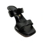 Salvatore Ferragamo Black Strap Sandal Sz- 6 1/2 B