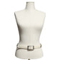 Brighton Cream | Brown Leather Reversible Belt Sz-Medium