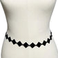 Black Diamond Shape Chain Belt