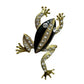 Black | Gold Frog Brooch