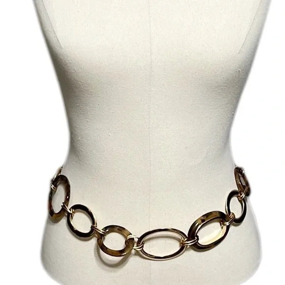 Chico’s Gold Wide Circle Chain Med/Lg