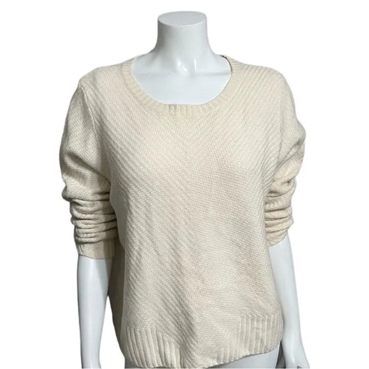 Neiman Marcus Cream Cashmere Sweater