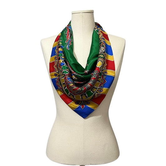 Oscar De La Renta Rainbow Silk Scarf