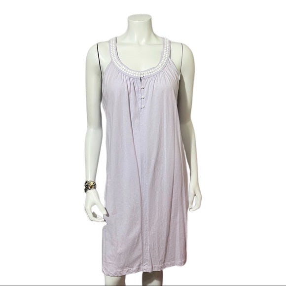 Vintage Carole Hochman Lavender Cotton Nightgown Sz- Medium