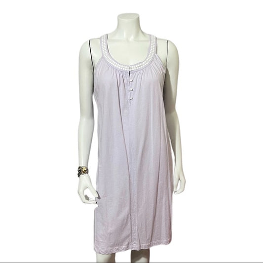 Vintage Carole Hochman Lavender Cotton Nightgown Sz- Medium