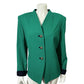 Vintage Kasper Green | Navy 3 button Blazer Sz-14