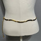 Gold chain scallop shape chain belt