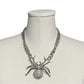 Spider Bling Silver Statement Necklace