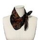 Ralph Lauren Fall Theme Brown Silk Scarf
