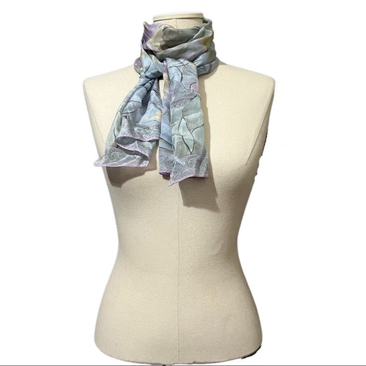 Liz Claiborne Pastel Floral Silk Scarf