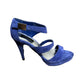White House Black Market Suede Leather Strappy Heels Sz- 6 1/2 M