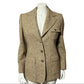 Vintage Country & Stables Wool Blend Brown Elbow Patch Blazer Sz- Medium
