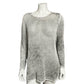 Nic & Zoe Linen Blend Crewneck Open Weave Sweater Sz-XL