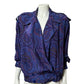 Vintage Ellen Tracy Silk Paisley Print Bomber Jacket Sz-Medium Petite