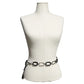 Black | Silver Chain Belt Sz-Medium