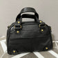 Max New York Black Mini Leather Hand Bag