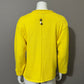 Yellow Pure Hand-Knit V-Neck Textured Button Sweater Sz-Small/Medium
