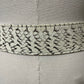 Vintage Rare Genuine Snake Skin Gold/Silver Buckle Adjustable Belt M-XL
