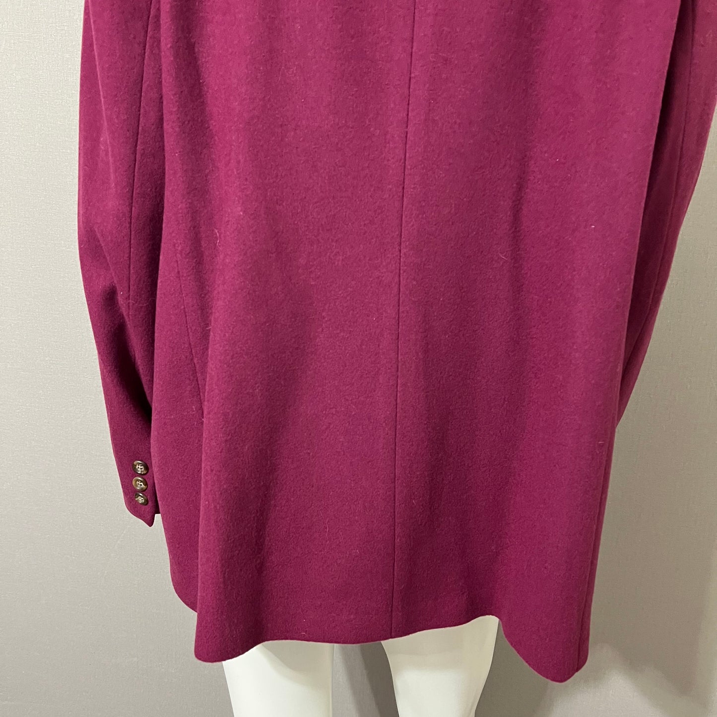 Cashmere/ Wool Blend LL Bean Burgundy Blazer Jacket Sz-20