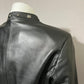 Leather Yvonne & Marie Silver Studded Black Moto Leather Jacket Sz-6 Small