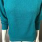 Vintage Keynotes Green Silk Lambswool Angora Rabbit Hair Turtleneck Sz-Large