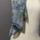 Lauren Ralph Lauren Light Blue Floral Silk Scarf