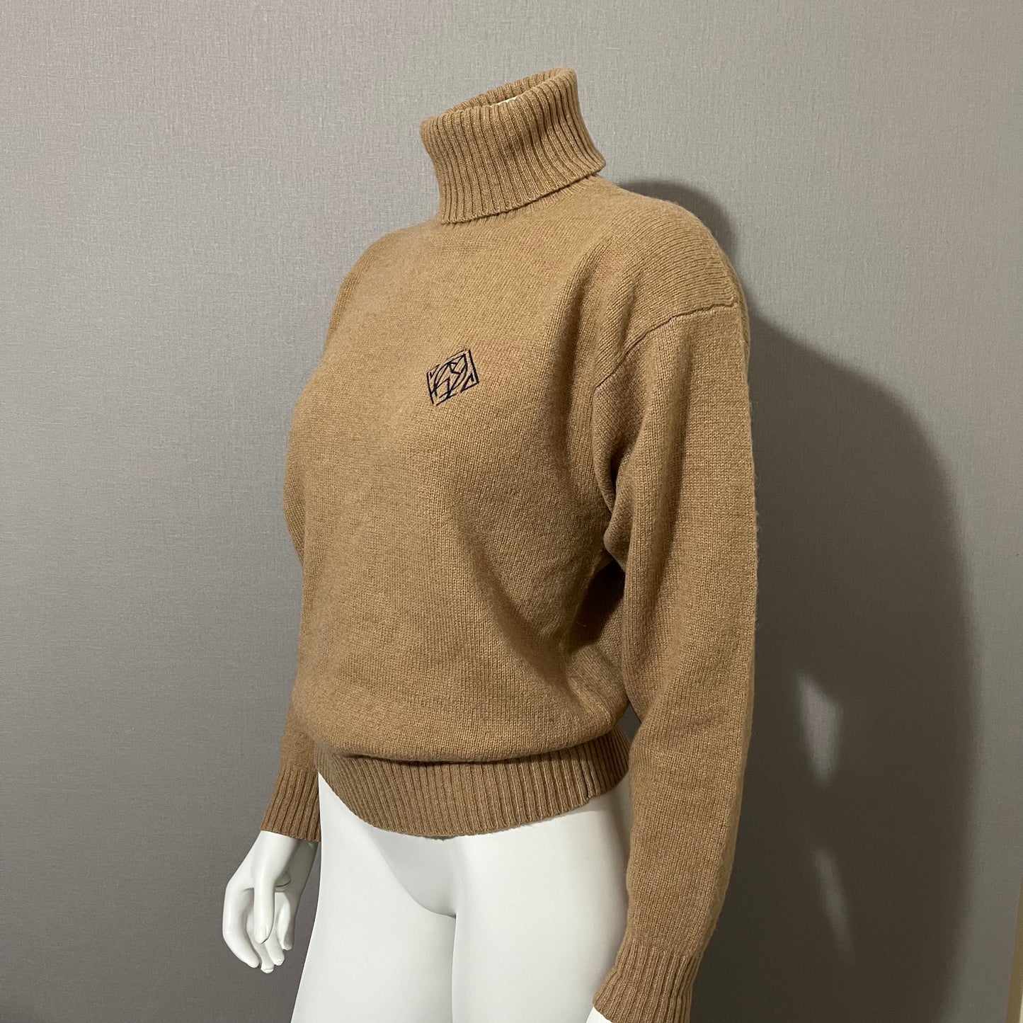 Ralph Lauren Camel Hair | Lambswool Turtleneck Sweater Sz- Small