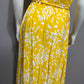 A New Day Yellow Rayon Floral Dress Sz-Large