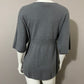 Cashmere Elena Solano V-Neck  Peplum Sweater Sz-Medium