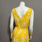 A New Day Yellow Rayon Floral Dress Sz-Large