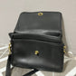 Vintage Coach Black Leather Top Handle Crossbody Handbag