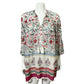 Roller Rabbit Cotton | Silk Floral Tunic Top Sz-Large