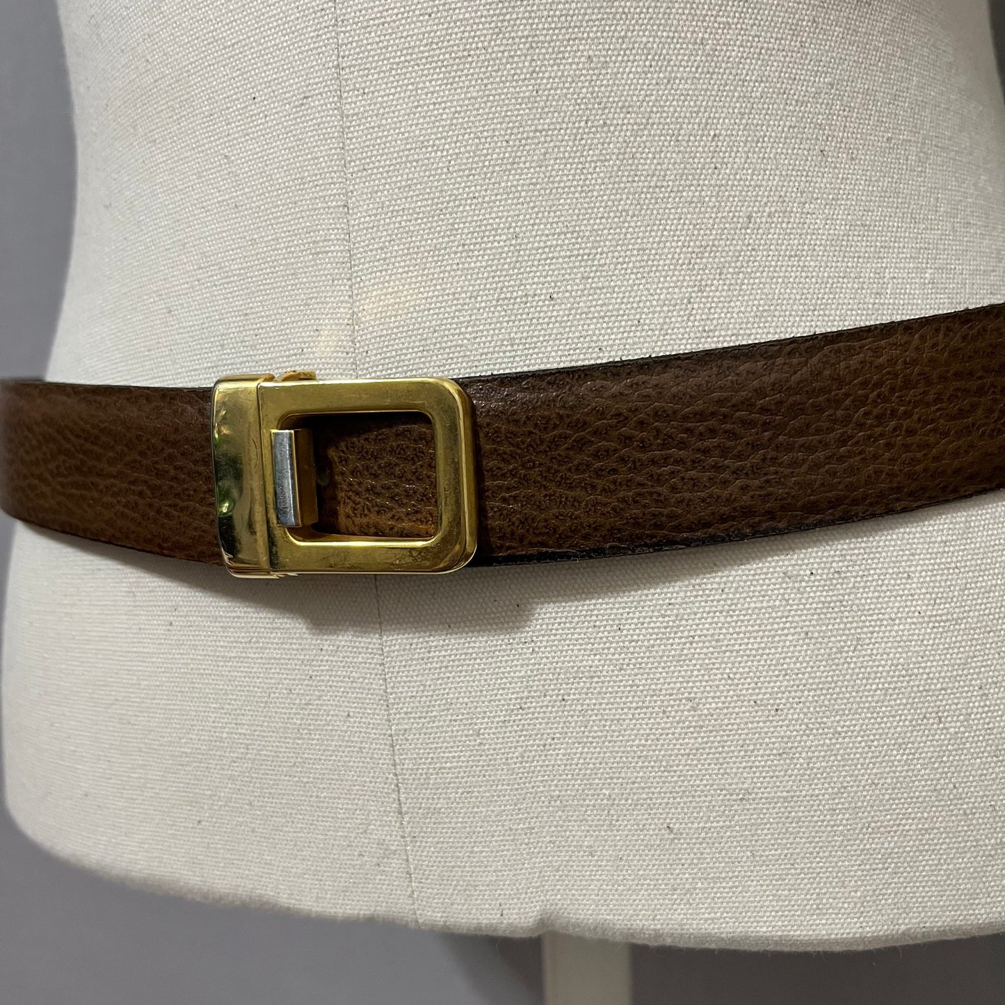 Vintage Black/Brown Reversible Leather Belt Sz-Medium/Large