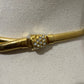 Vintage Gold Braided Skinny Metal Belt Size-Small