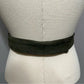 Carolyn Tanner Vintage Suede Leather Green Beaded Belt Adjustable