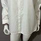 Chico’s White with Leopard Pocket Cotton Button Front Shirt Sz 1 (Medium)