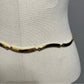 Gold chain scallop shape chain belt