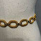 Gold Metal Oval Chain Link Belt