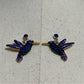 Blue | Purple | Green Hummingbird Earrings