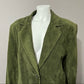 Lord & Taylor Green Suede Leather Blazer/Jacket Sz-22W