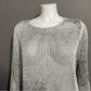 Nic & Zoe Linen Blend Crewneck Open Weave Sweater Sz-XL