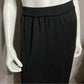 Tweeds Black Maxi Merino Wool Pencil Knit Skirt