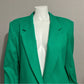 Alfred Dunner Emerald Green 100% Wool Blazer Sz-12