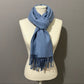Ann Taylor Light Blue Wool | Cashmere | Silk Scarf
