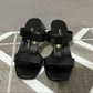 Salvatore Ferragamo Black Strap Sandal Sz- 6 1/2 B