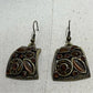 Brown Antique Gold Earring