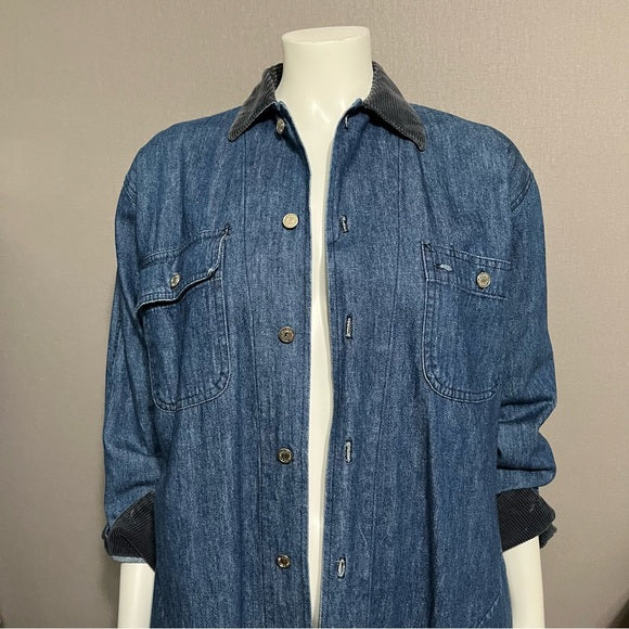 Vintage Ralph Lauren 100% Cotton Duster Jacket/Dress Sz-8
